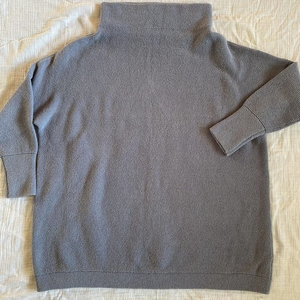 Free People Charcoal Cowl Neck Sweater